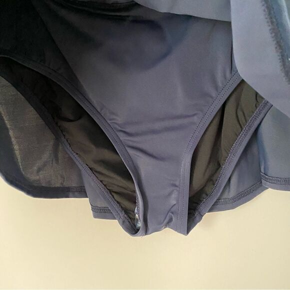 Tommy Hilfiger Women’s Blue Skirtini Bikini Bottom size M - Picture 6 of 7